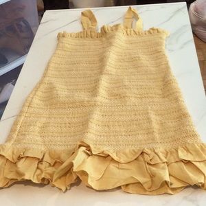 American Eagle yellow pastel colored mini dress, small.